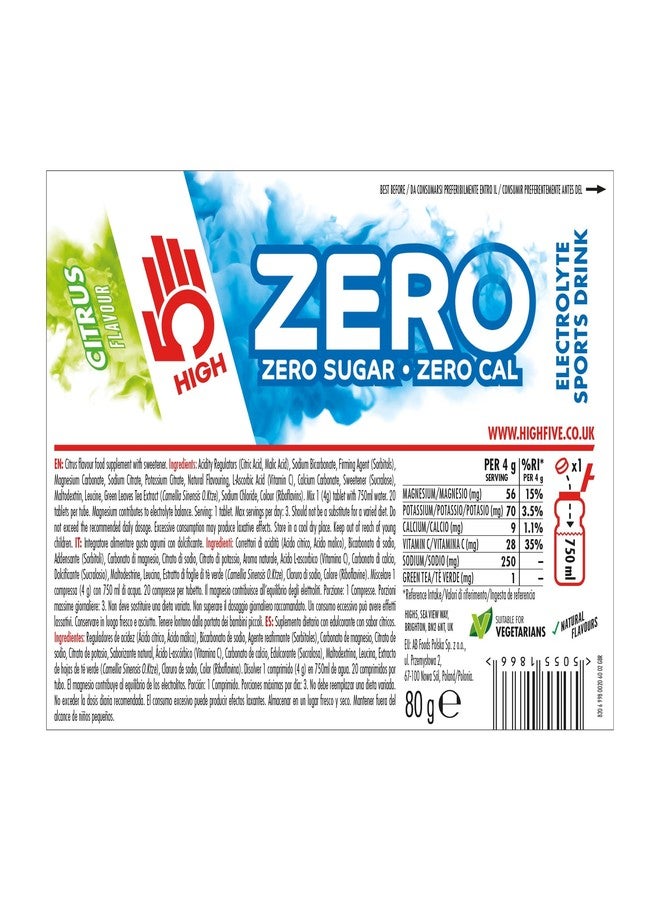 HIGH5 Sports Nutrition Zero Citrus Tablets, 20-Count - Image 5
